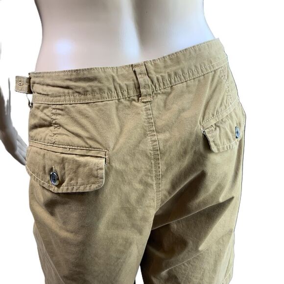 Old Navy Brown Button Closure Belt Loops Khaki Preppy Light Academia Shorts 14 - Picture 11 of 16